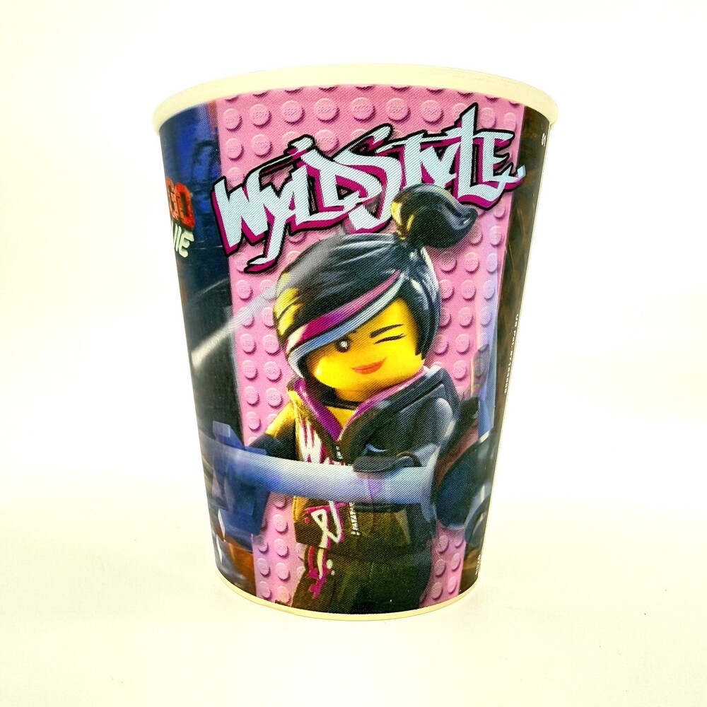 2014 McDonalds LEGO Movie Lenticular Plastic Cup Wyldstyle NEVER USED NO WRAPPER